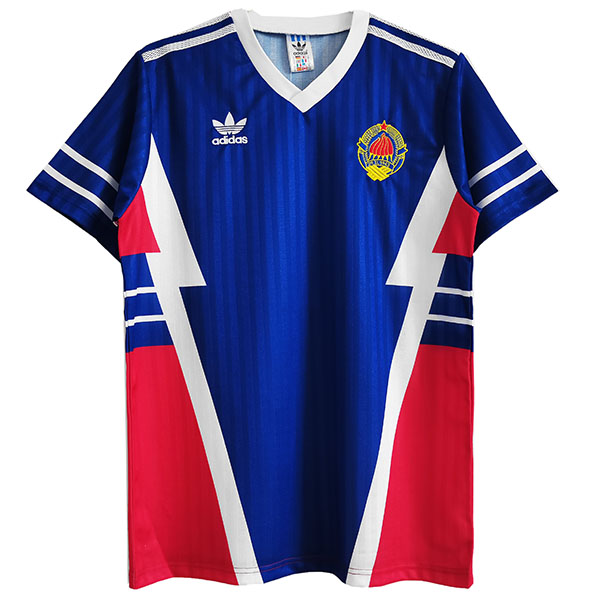 Yugoslavia home retro jersey men's first sportswear football tops sport soccer shirt 1990